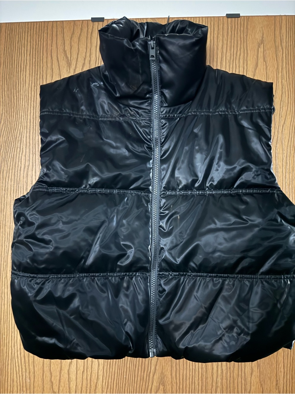 Wild Fable Black Quilted Jacket Label Detail